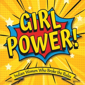 This bright -yellow, red and blue cover shows the words "Girl Power!" exploding onto the page.