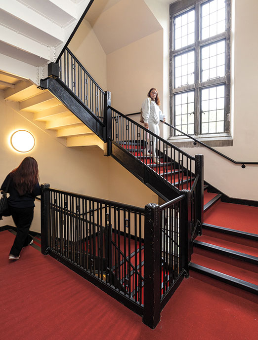 A stairway in Tower Court