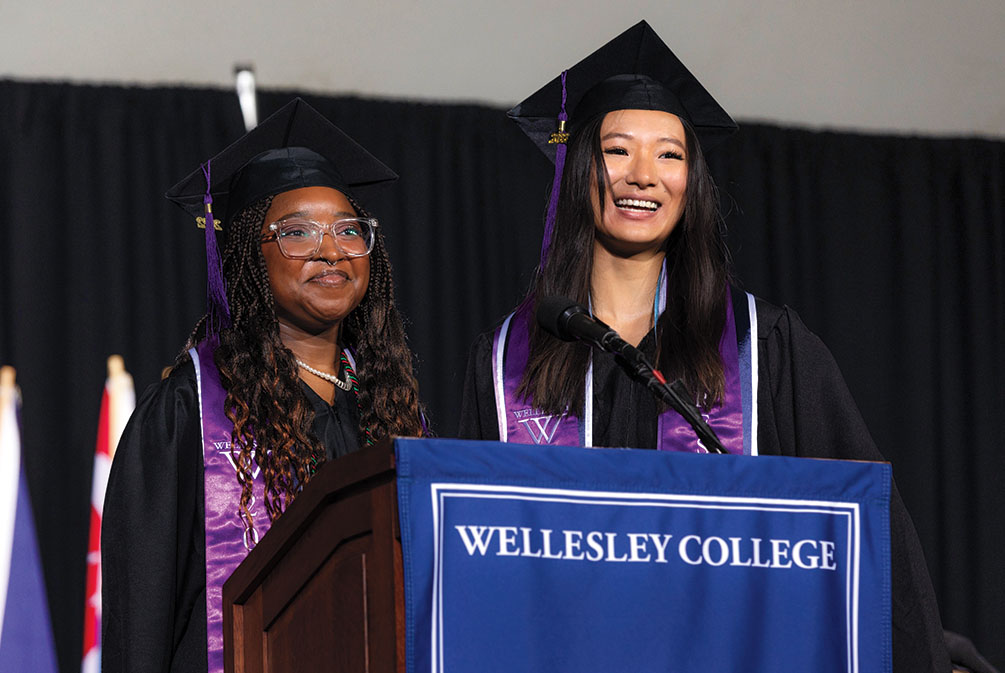 Oreoluwa Esther Odeyinka and Sophie J. Wang, co-presidents, welcome the class of 2022.