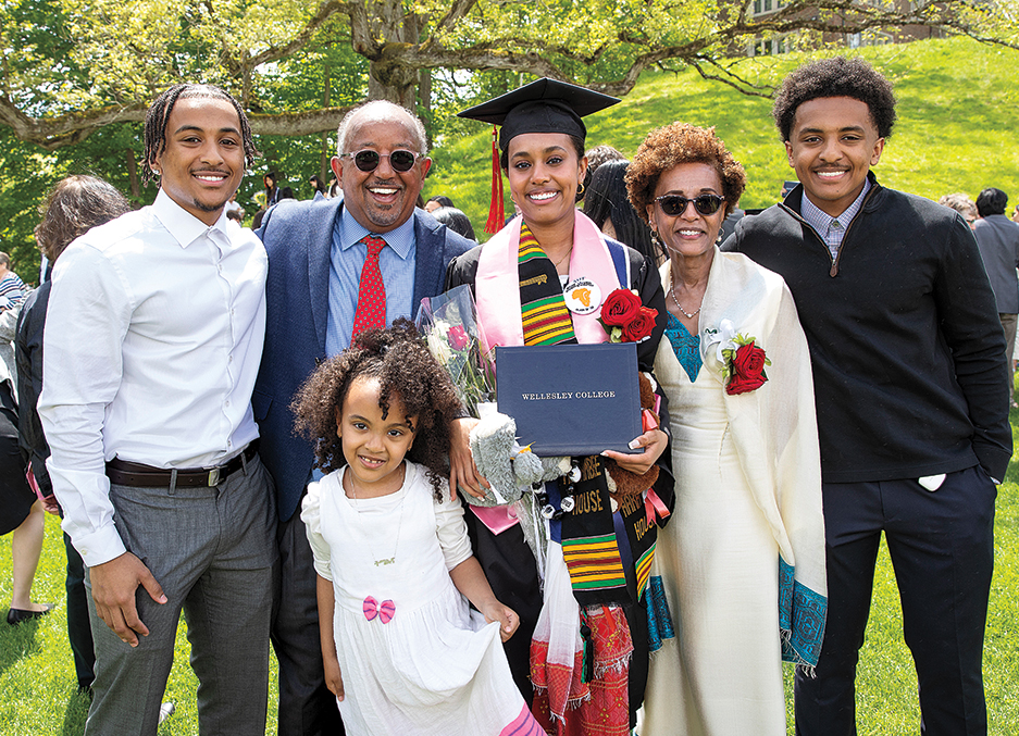 Another proud family with their graduate