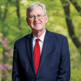 A photo portrait of Andrew Shennan, provost and Lia Gelin Poorvu ’56 Dean of the College, who recently retired 