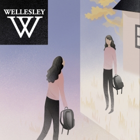 Cover of the winter 2018 issue of Wellesley magazine