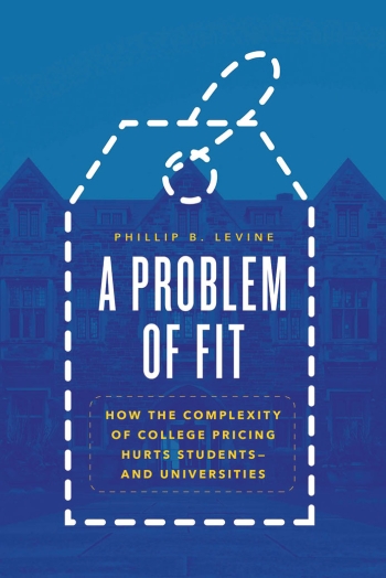 The cover of "A Problem of Fit" consists of an illustration of a price tag surrounding the title. 