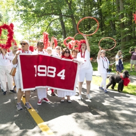 The class of 1984 in the parade