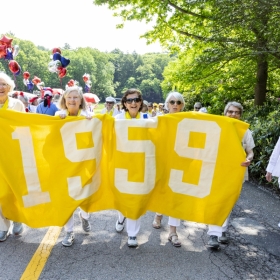 The class of 1959 in the parade