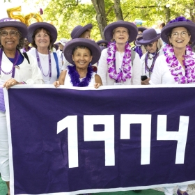 The class of 1974 in the parade