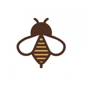 Illustration of a cute bee