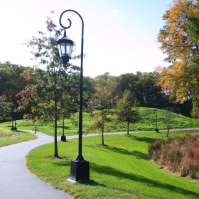 A photo of the iconic Wellesley lamppost