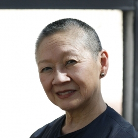 A head-and-shoulders portrait of Anna Kaku Nakada ’59.