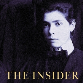 The cover of The Insider: A Life of Virginia C. Gildersleeve features a striking black-and-white portrait of its subject as a young woman.